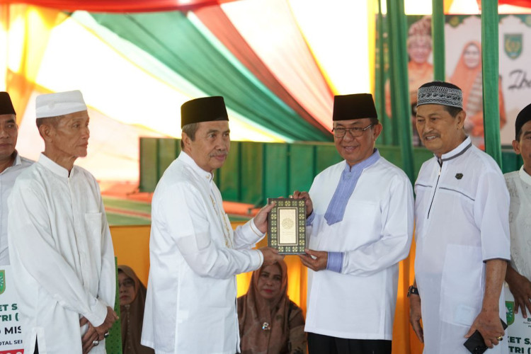 Safari Ramadan ke Inhil, Gubri Syamsuar Bahas Pembangunan Infrastruktur