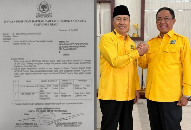 Majukan Syamsuar-Wardan di Pilgubri, Golkar Riau PD Hadapi Pilgub 2024