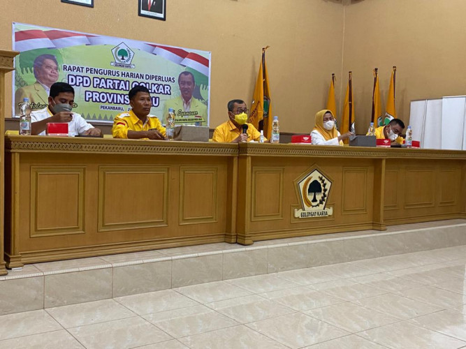 Persiapan 2024, DPD Golkar Riau Selenggarakan Rapat Harian
