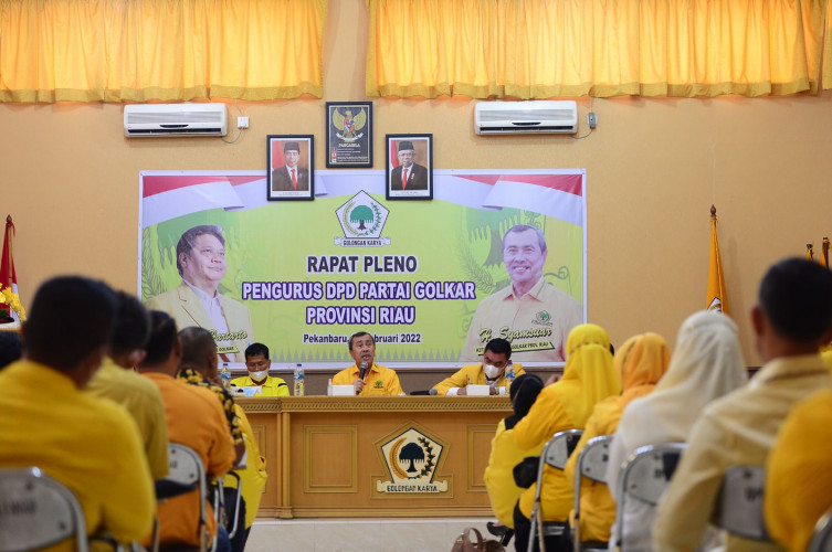 H Syamsuar Tegaskan, Golkar Riau Solid Dukung Airlangga Hartarto Capres 2024