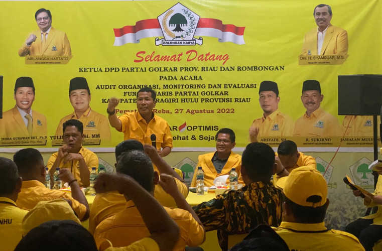 Audit Organisasi Golkar INHU, Sekretaris DPD Golkar Riau Pesan Kerja Maksimal untuk 2024