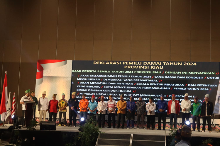 Deklarasi Pemilu Damai 2024, Golkar Riau Siap Wujudkan Pemilu Berintegritas