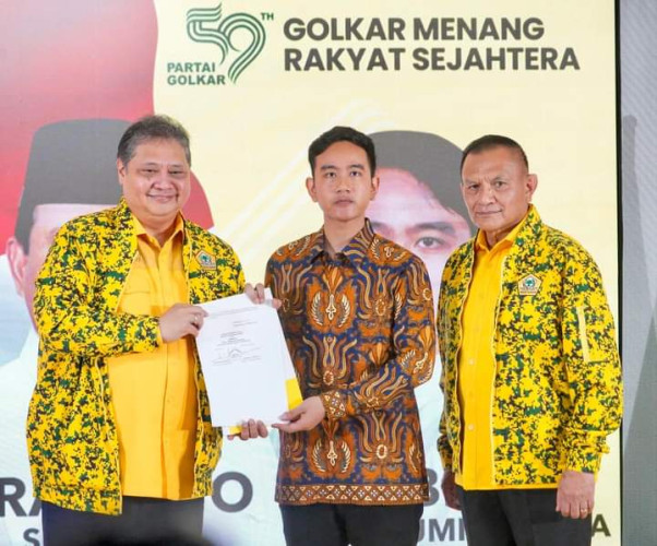 Golkar Resmi Usung Gibran Rakabuming Jadi Cawapres Prabowo