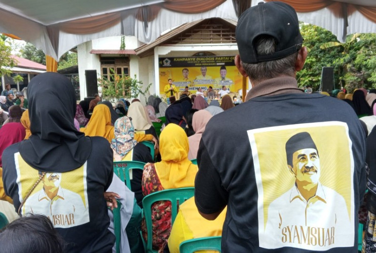 Kampanye di Siak, Syamsuar Sampaikan Soal Beasiswa dan Jalan