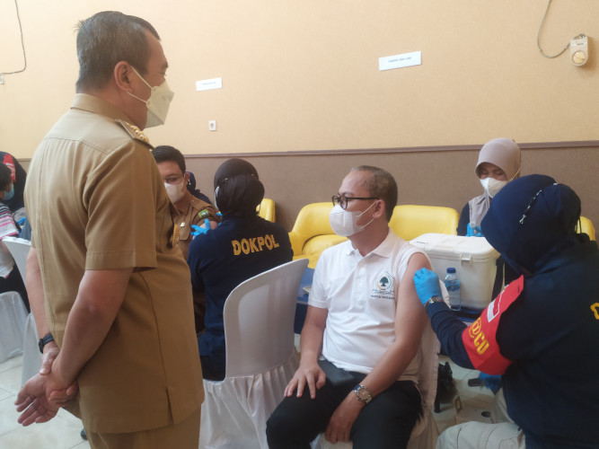 Bantu Percepatan Vaksinasi, Ormas Kekaryaan Riau Gelar Vaksin Massal