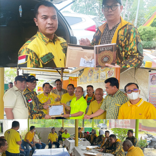 Tur Syiar Politik AMPG Riau ke Pelalawan, Berikan Penghargaan Tokoh Golkar dan Wakaf Alquran