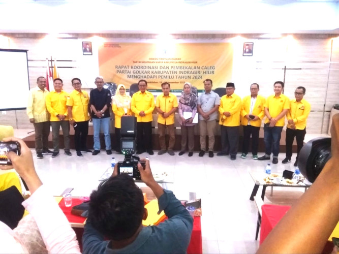 Target Pemenangan Pemilu 2024, Golkar Inhil Taja Rakor dan Pembekalan Calon Legislatif