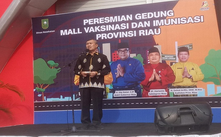 Resmikan Mal Vaksinasi,Gubri Syamsuar Harap Masyarakat Manfaatkan Fasilitas