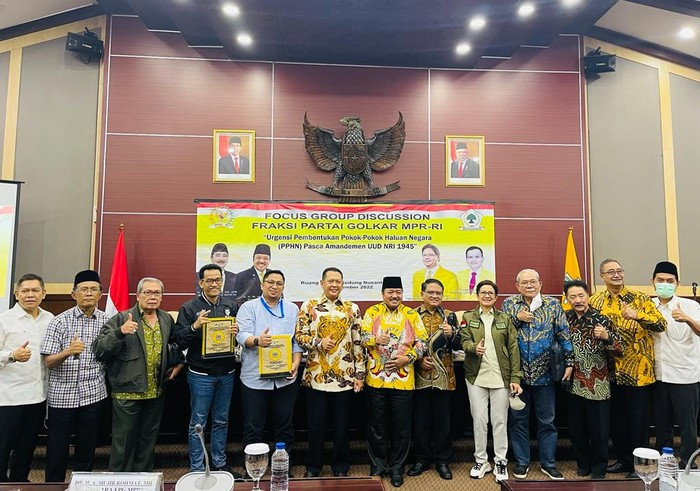 Fraksi Golkar MPR Gelar FGD Bahas Urgensi PPHN