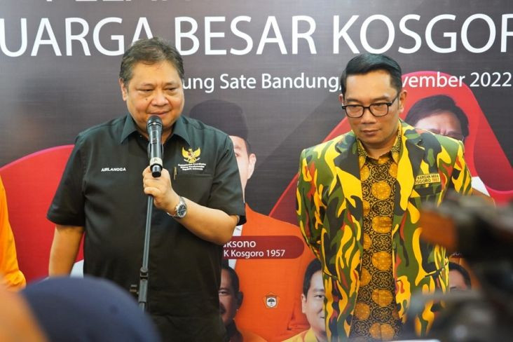 Ridwan Kamil Sebut Airlangga Mampu Loloskan Indonesia dari Resesi Ekonomi