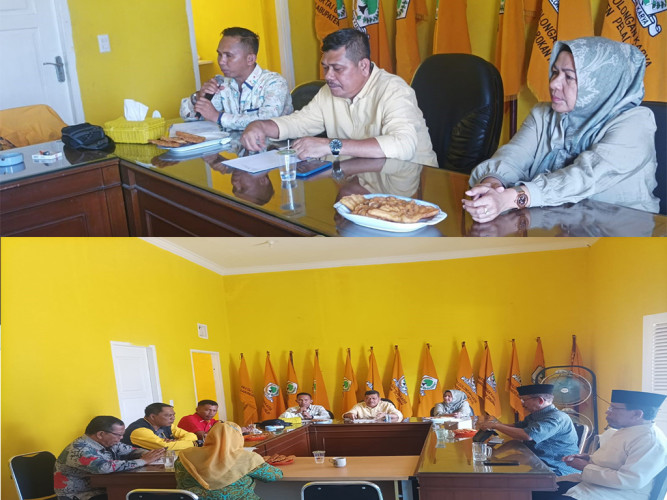 Jalin Soliditas, Bidang Hubungan Ormas Golkar Riau Adakan Rapat Internal 