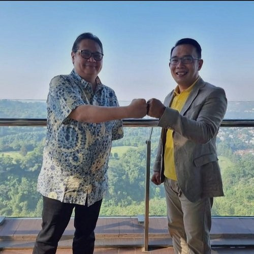 Bertemu Airlangga Hartarto, Ridwan Kamil Bahas Pengelolaan Ladang Minyak hingga Pembangunan Jabar